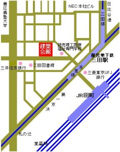 建築会館の地図